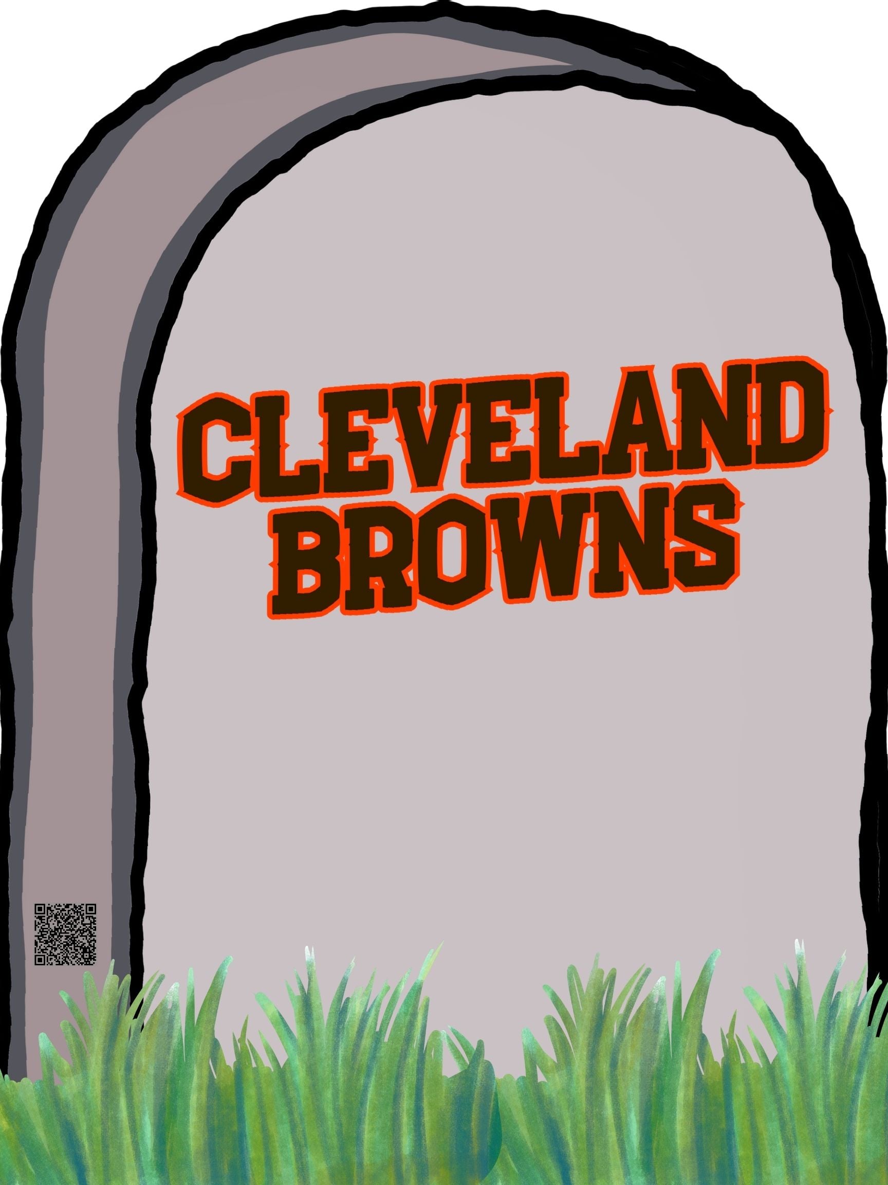 Custom Football Gravestone Lawn Sign