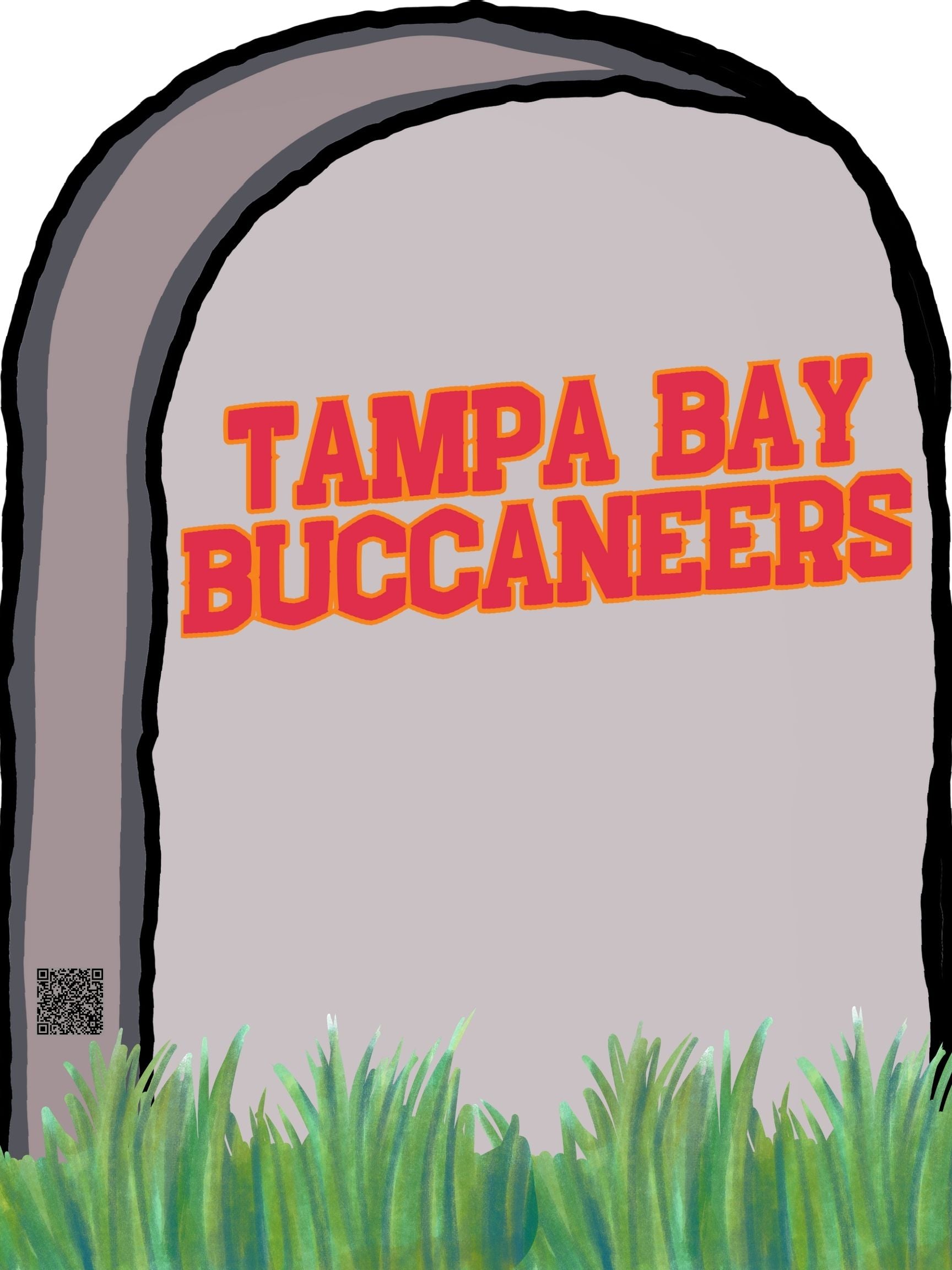 Custom Football Gravestone Lawn Sign