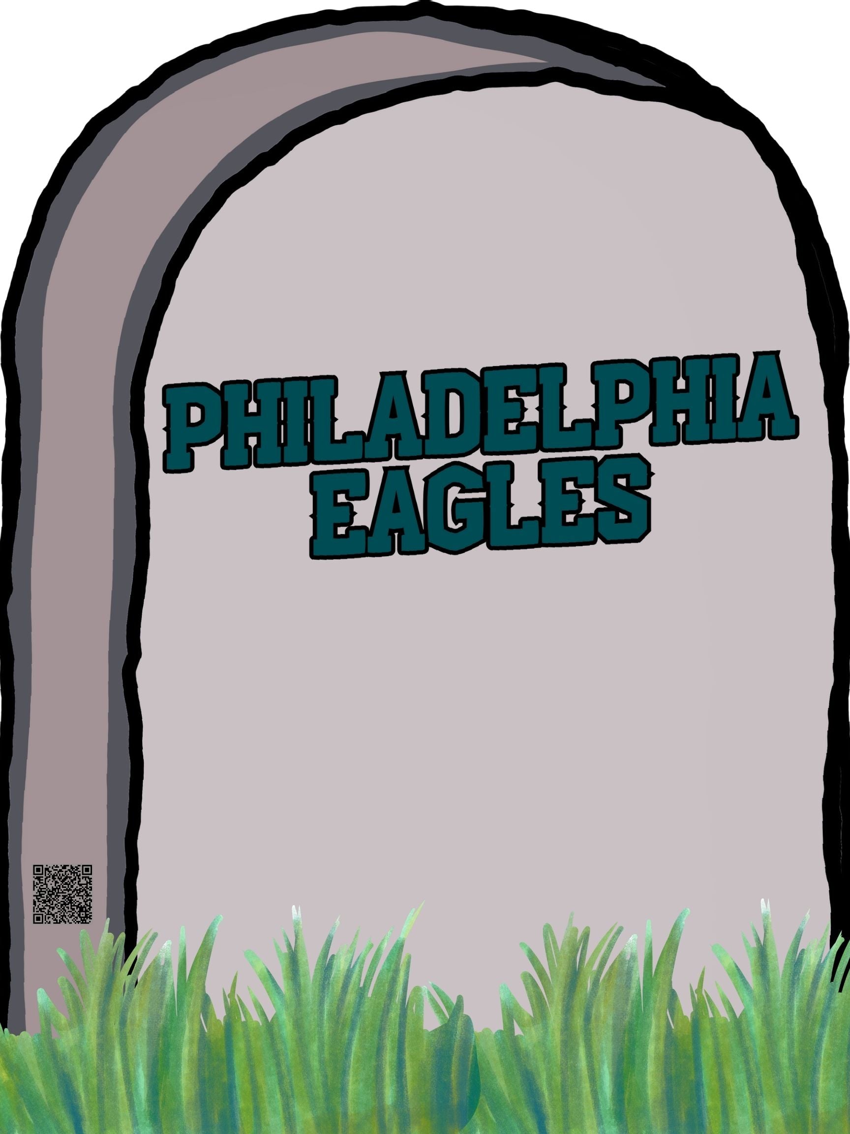 Custom Football Gravestone Lawn Sign