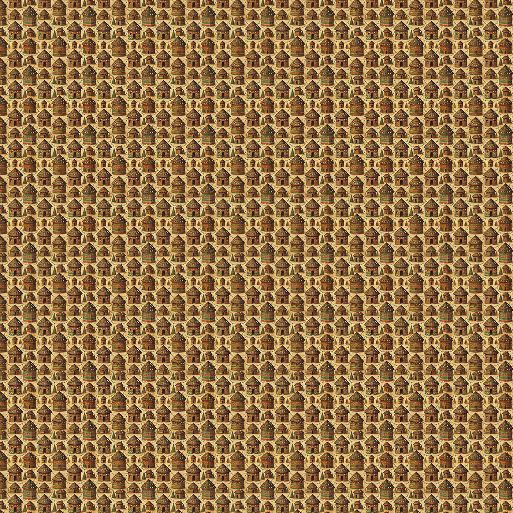 House of Hope - African Mud Hut Christmas Wrapping Paper
