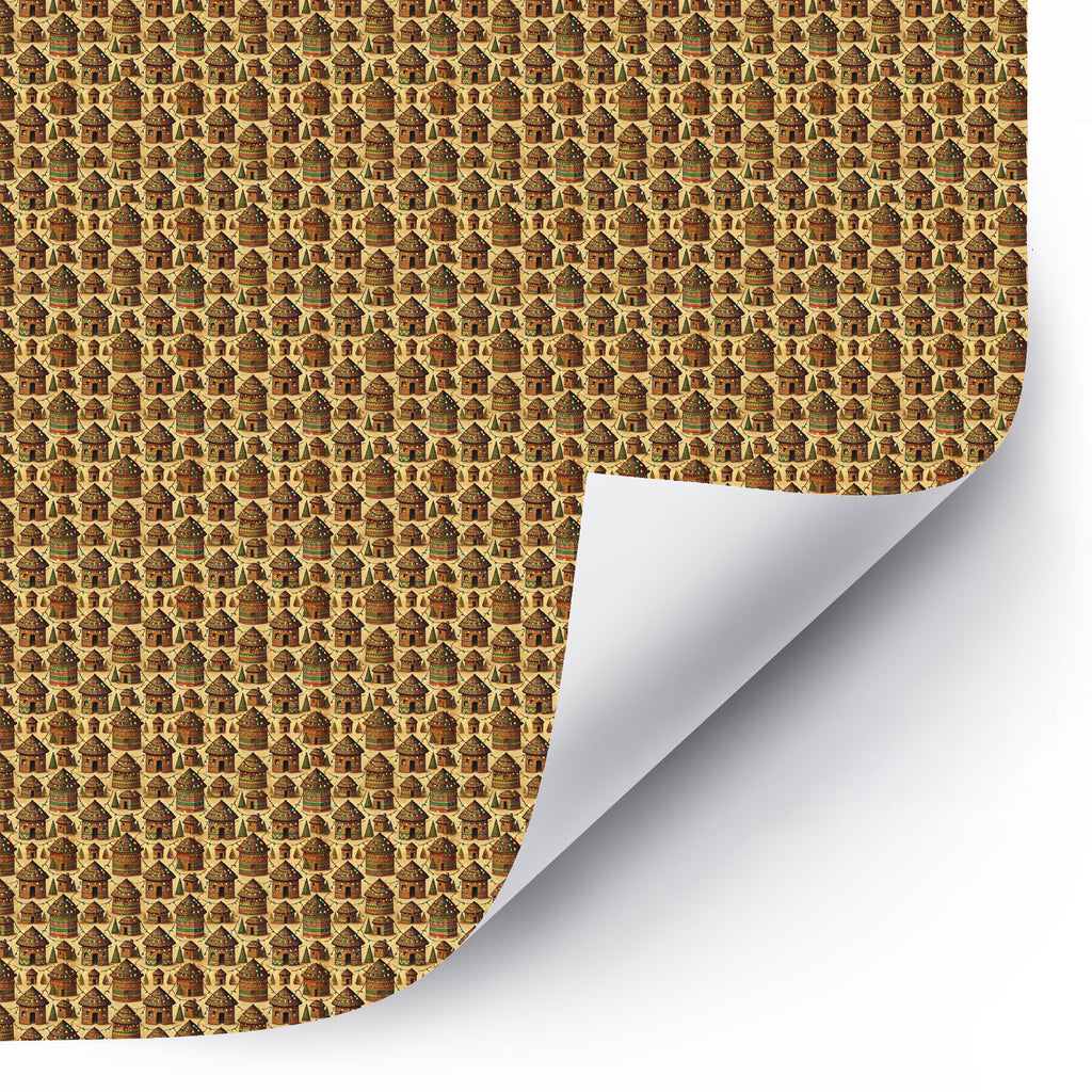 House of Hope - African Mud Hut Christmas Wrapping Paper