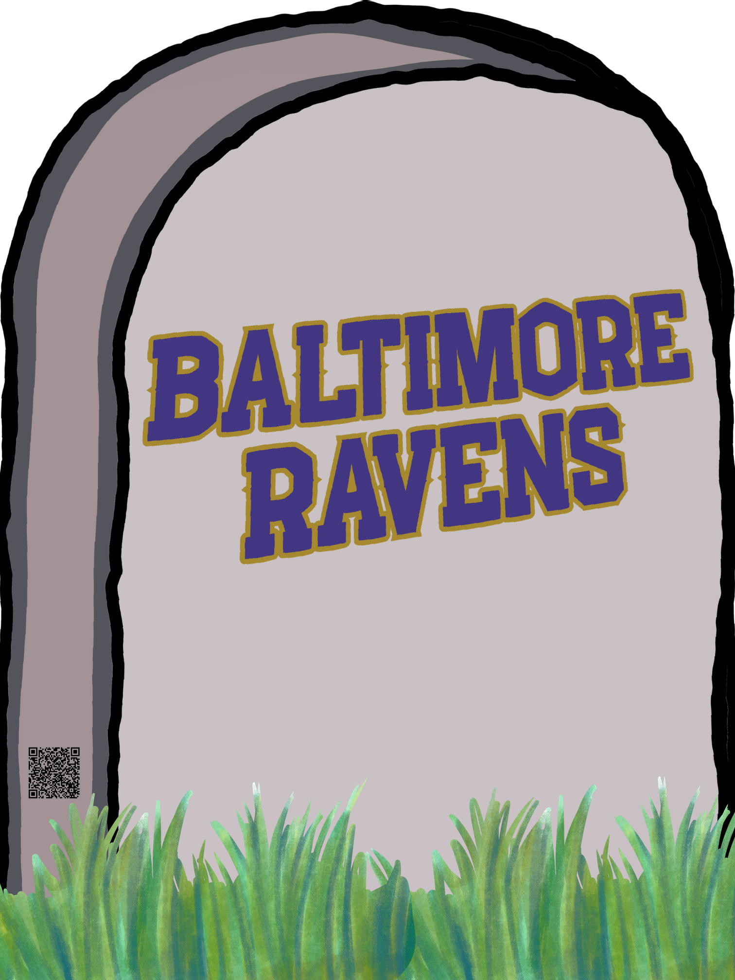 Custom Football Gravestone Lawn Sign