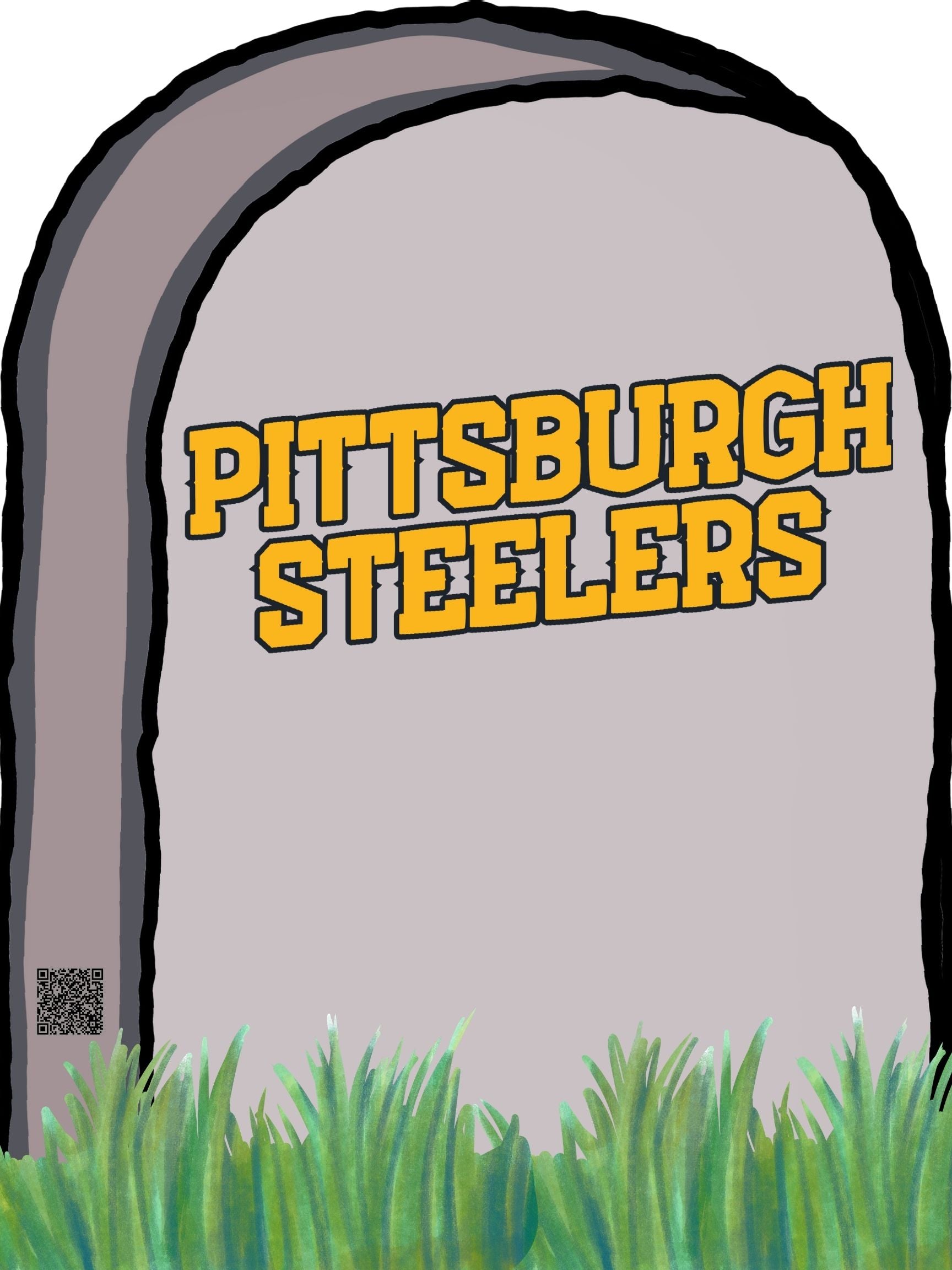 Custom Football Gravestone Lawn Sign