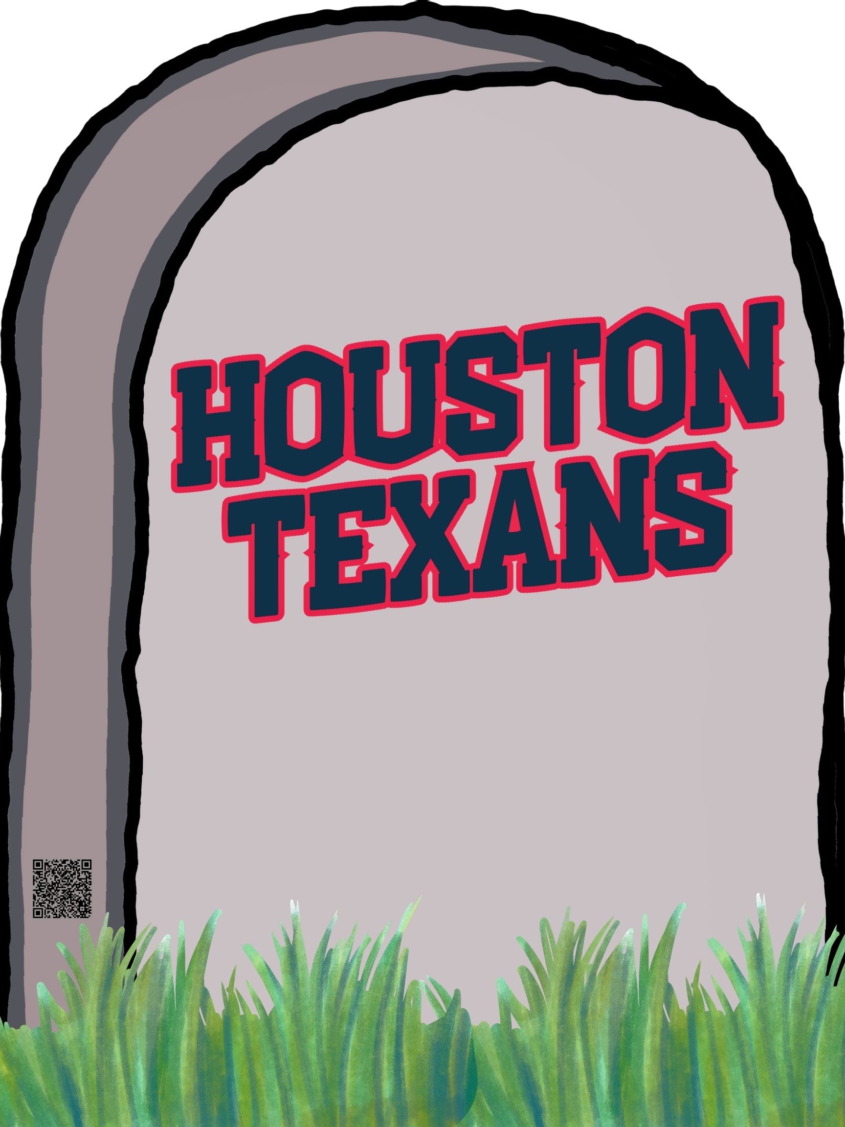 Custom Football Gravestone Lawn Sign